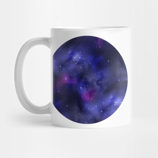 Print Texture of Cosmic Universe with Cute Stars by lissantee